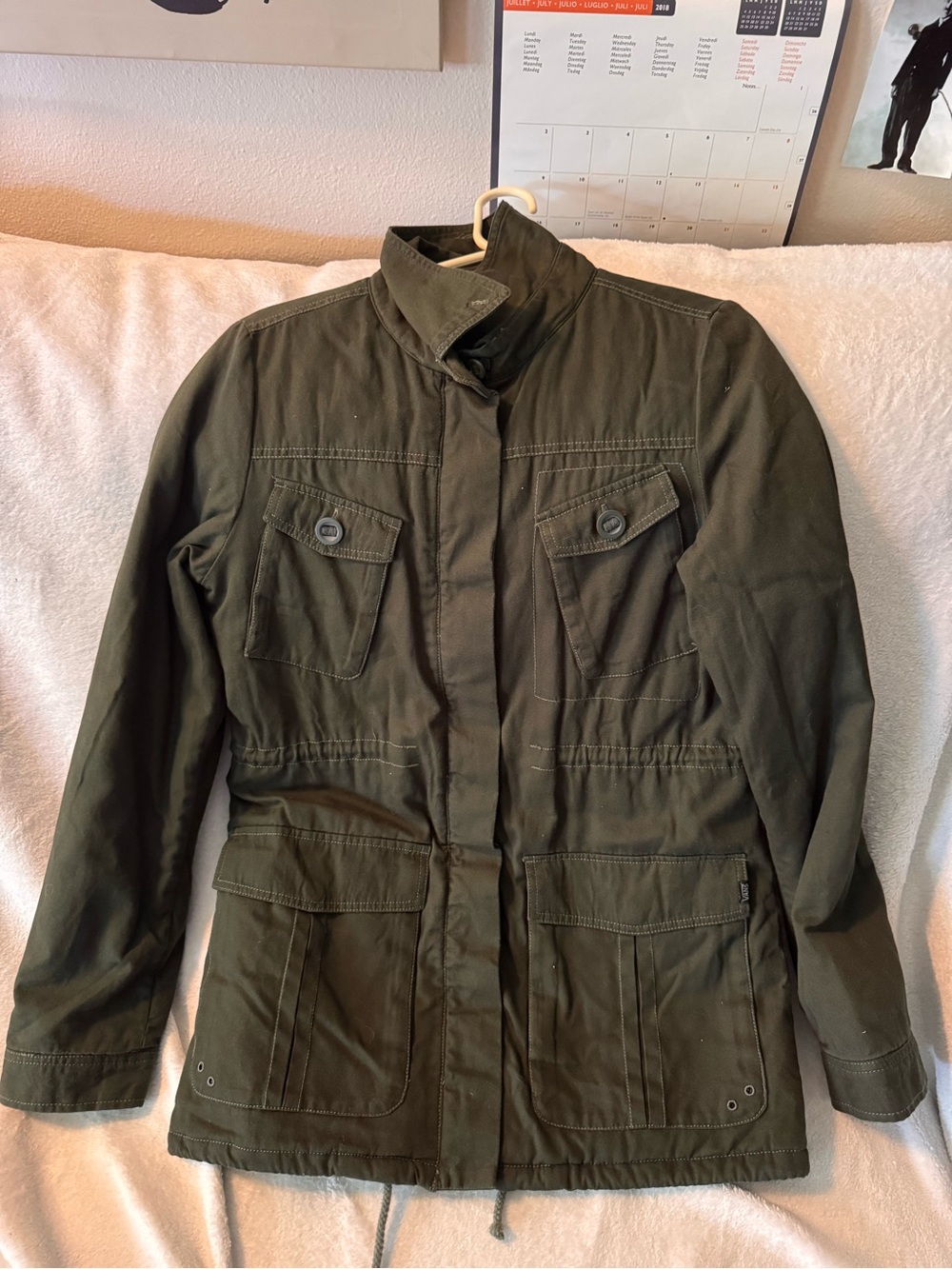 Vans Olive Military-Style Field Jacket